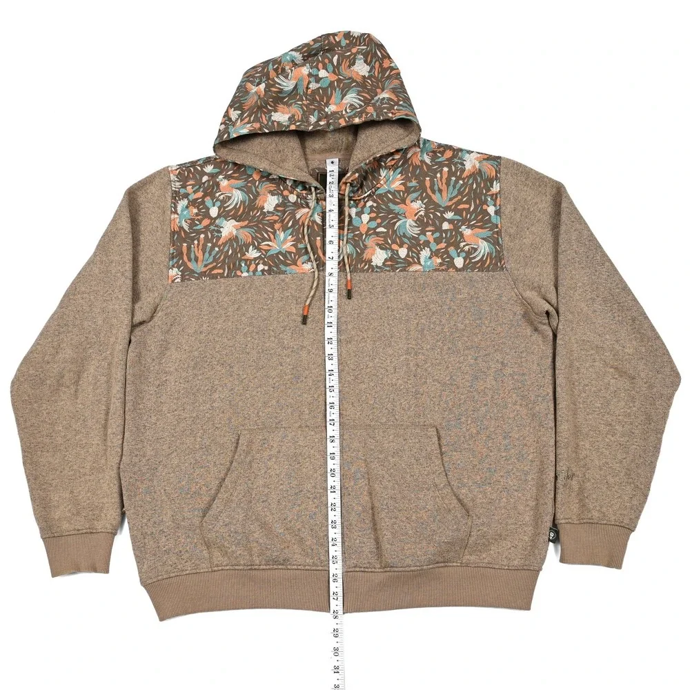 Howler Bros Hoodie Men's XL Shaman Full Zip Jacket Cactus Bird Aztec Southwest